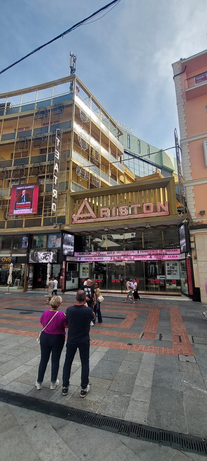 טיול לריביירה האיטלקית סן רמו – תיאטרון אריסטון, הבית של פסטיבל סן רמו