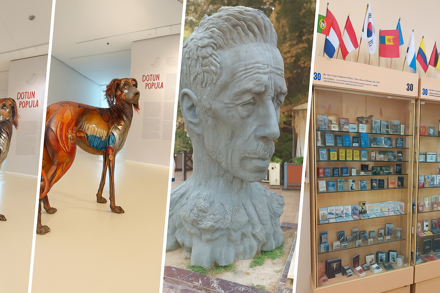 קולאז' אמנות ממוזיאון מרכז היידר אלייב בבאקו – יומן מסע אזרבייג'ן באקו